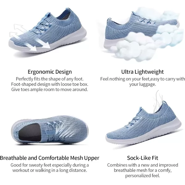 TIOSEBON Women's Slip On Walking Shoes Lightweight Casual Running Sneakers