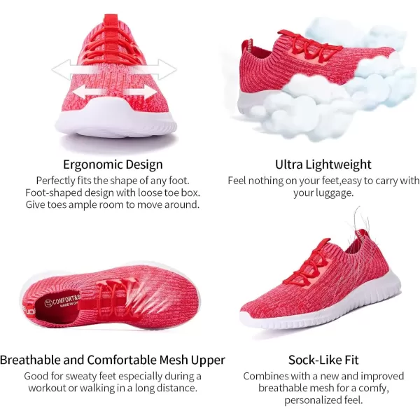 TIOSEBON Women's Slip On Walking Shoes Lightweight Casual Running Sneakers