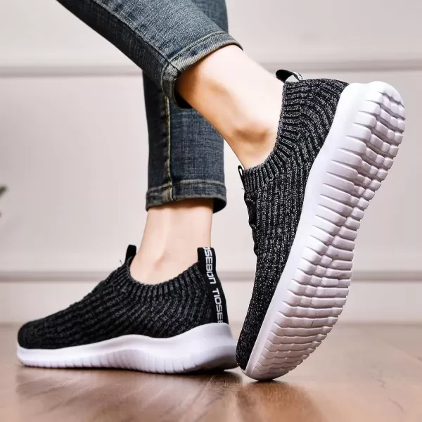 TIOSEBON Women's Slip On Walking Shoes Lightweight Casual Running Sneakers