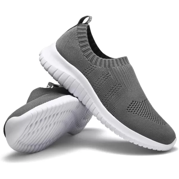 TIOSEBON Women's Walking Sock Shoes Elastic Knit Lightweight Slip on Breathable Yoga Sneakers