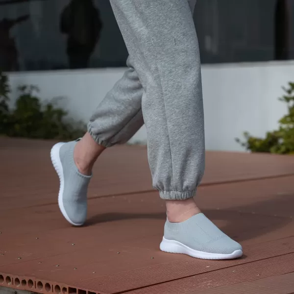 TIOSEBON Women's Walking Sock Shoes Elastic Knit Lightweight Slip on Breathable Yoga Sneakers