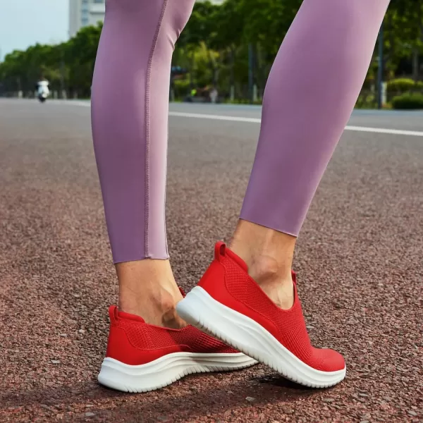 TIOSEBON Women's Walking Tennis Shoes Knit Slip on Mesh Comfortable Sneaker