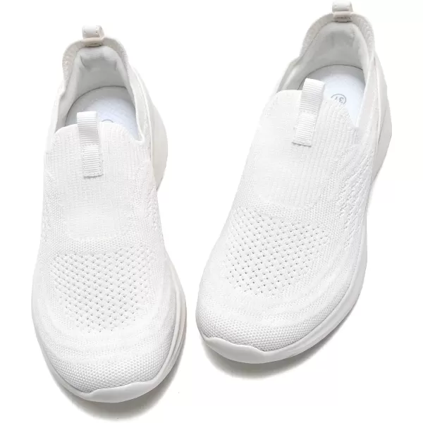 TIOSEBON Women's Walking Tennis Shoes Knit Slip on Mesh Comfortable Sneaker
