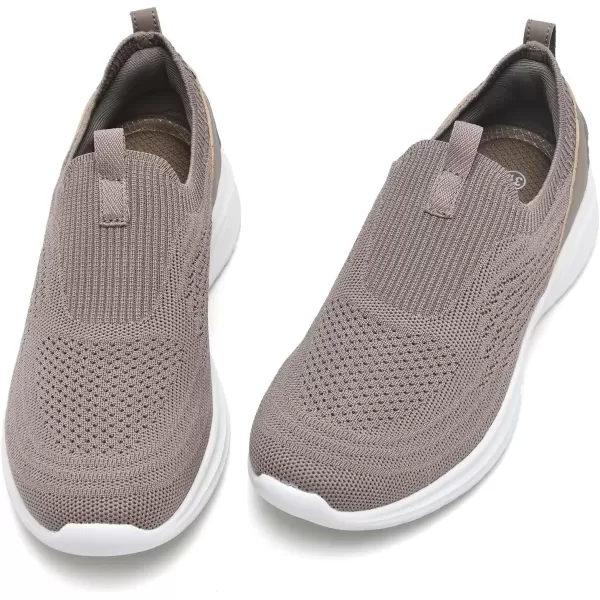 TIOSEBON Women's Walking Tennis Shoes Knit Slip on Mesh Comfortable Sneaker