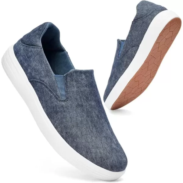 TIOSEBON Men's Mesh Slip on Walking Shoes-Comfortable Work Drving Tennis Loafer Sneaker