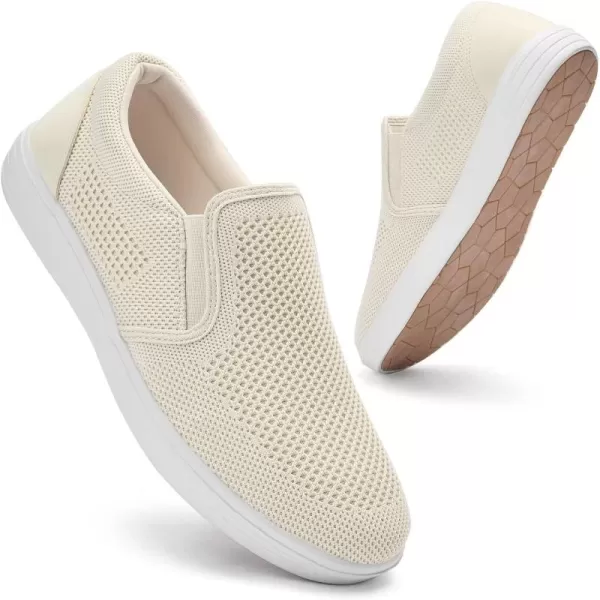 TIOSEBON Men's Mesh Slip on Walking Shoes-Comfortable Work Drving Tennis Loafer Sneaker