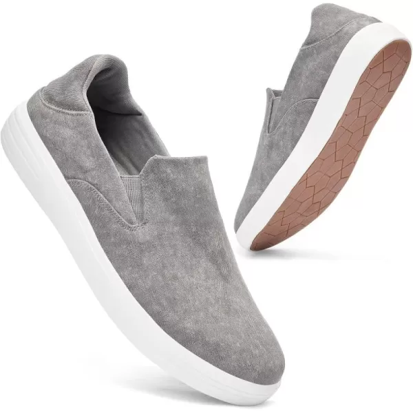 TIOSEBON Men's Mesh Slip on Walking Shoes-Comfortable Work Drving Tennis Loafer Sneaker