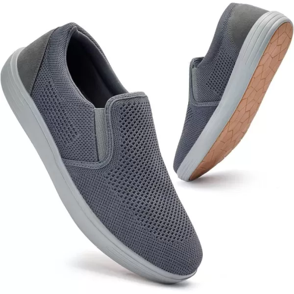 TIOSEBON Men's Mesh Slip on Walking Shoes-Comfortable Work Drving Tennis Loafer Sneaker