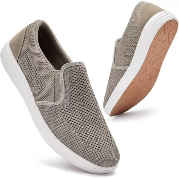 TIOSEBON Men's Mesh Slip on Walking Shoes-Comfortable Work Drving Tennis Loafer Sneaker
