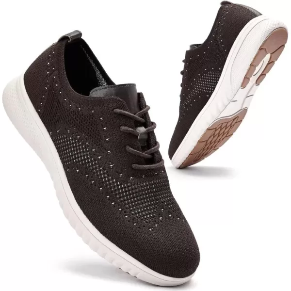 TIOSEBON Men's Walking Oxoford Tennis Shoes Sneakers Work Mesh Casual Shoes