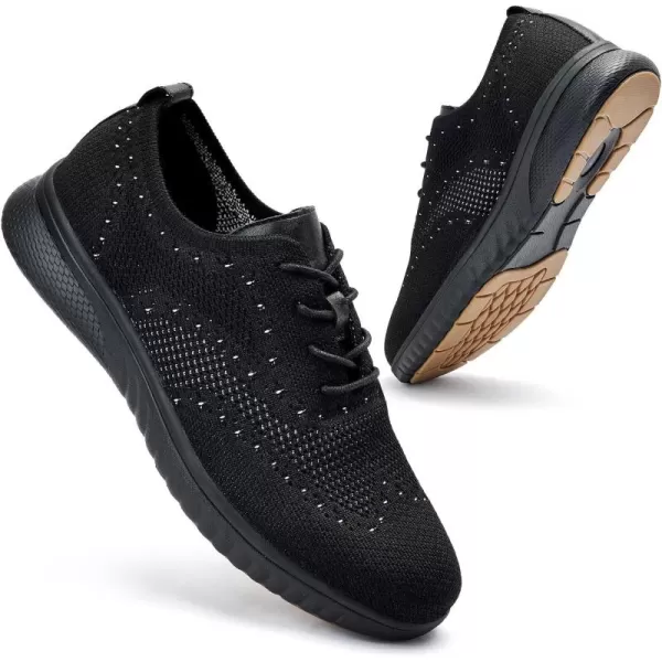 TIOSEBON Men's Walking Oxoford Tennis Shoes Sneakers Work Mesh Casual Shoes