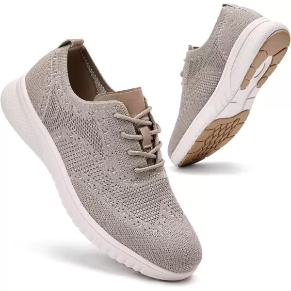 TIOSEBON Men's Walking Oxoford Tennis Shoes Sneakers Work Mesh Casual Shoes