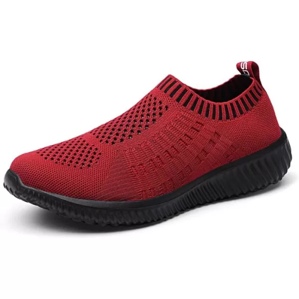 TIOSEBON Women's Athletic Walking Shoes Slip On Casual Mesh-Comfortable Tennis Workout Sneakers