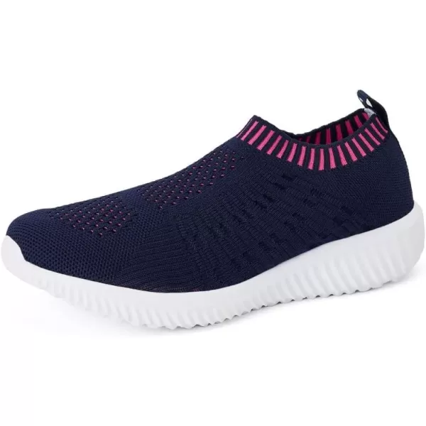 TIOSEBON Women's Athletic Walking Shoes Slip On Casual Mesh-Comfortable Tennis Workout Sneakers