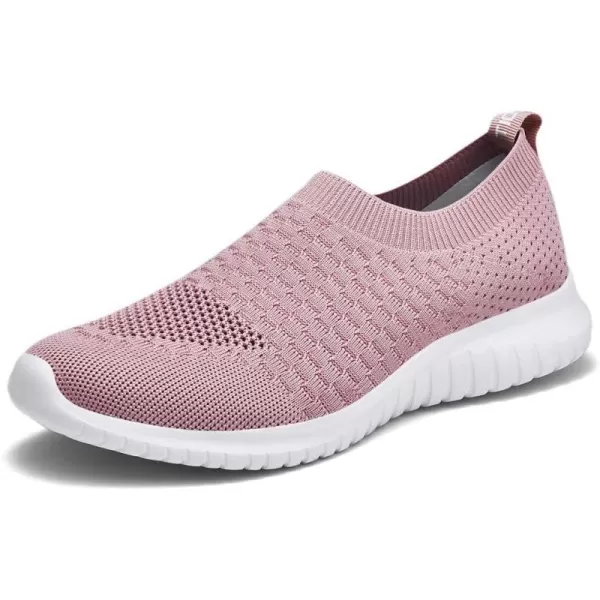 TIOSEBON Women's Athletic Walking Shoes Slip On Casual Mesh-Comfortable Tennis Workout Sneakers