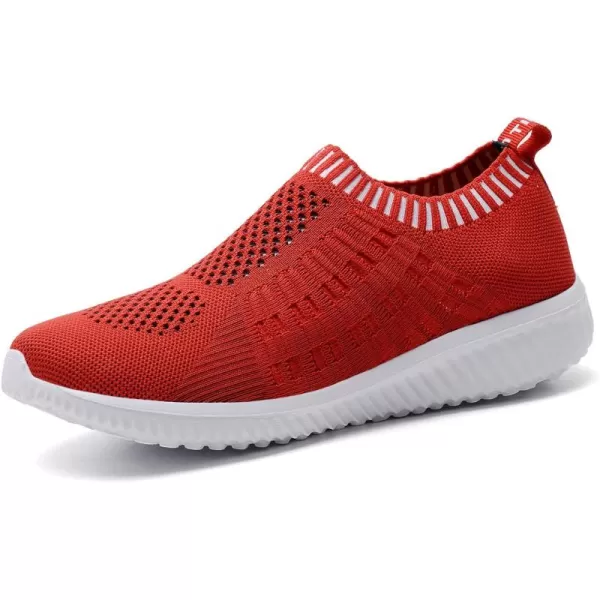 TIOSEBON Women's Athletic Walking Shoes Slip On Casual Mesh-Comfortable Tennis Workout Sneakers