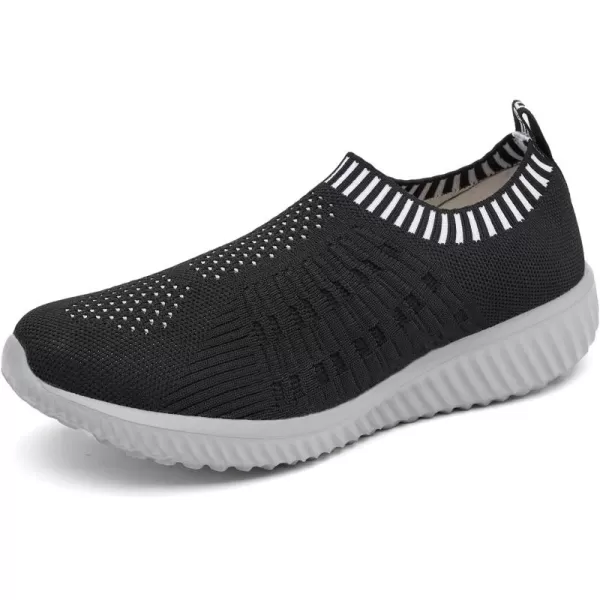 TIOSEBON Women's Athletic Walking Shoes Slip On Casual Mesh-Comfortable Tennis Workout Sneakers