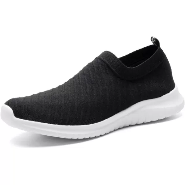 TIOSEBON Women's Athletic Walking Shoes Slip On Casual Mesh-Comfortable Tennis Workout Sneakers