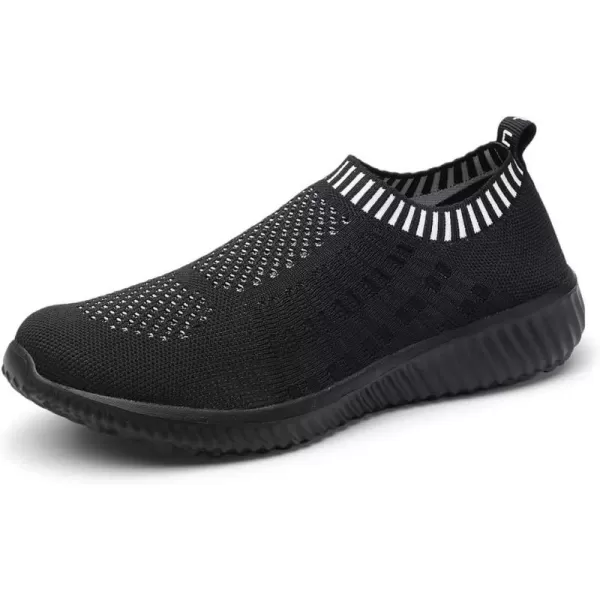 TIOSEBON Women's Athletic Walking Shoes Slip On Casual Mesh-Comfortable Tennis Workout Sneakers