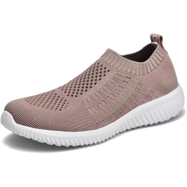 TIOSEBON Women's Athletic Walking Shoes Slip On Casual Mesh-Comfortable Tennis Workout Sneakers