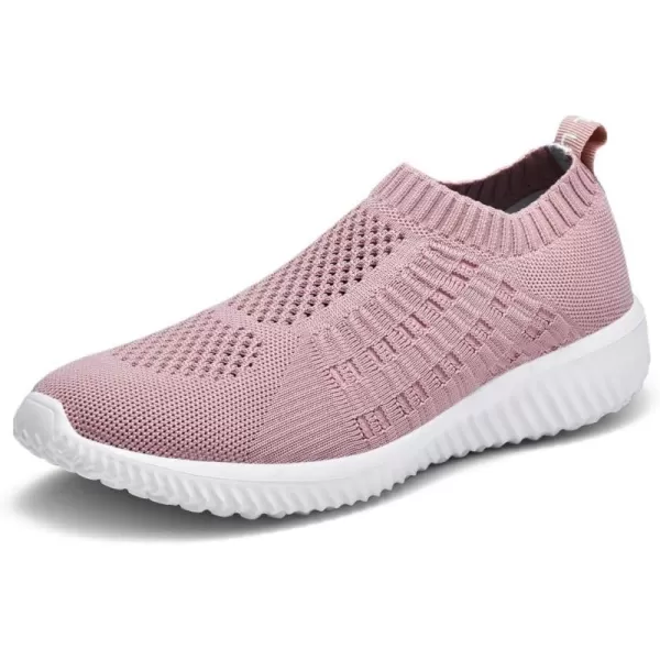 TIOSEBON Women's Athletic Walking Shoes Slip On Casual Mesh-Comfortable Tennis Workout Sneakers