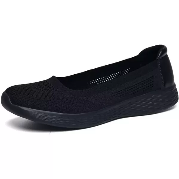 TIOSEBON Women's Loafer Flat Ultra Memory Foam Mesh Slip-On Comfortable Walking Shoes