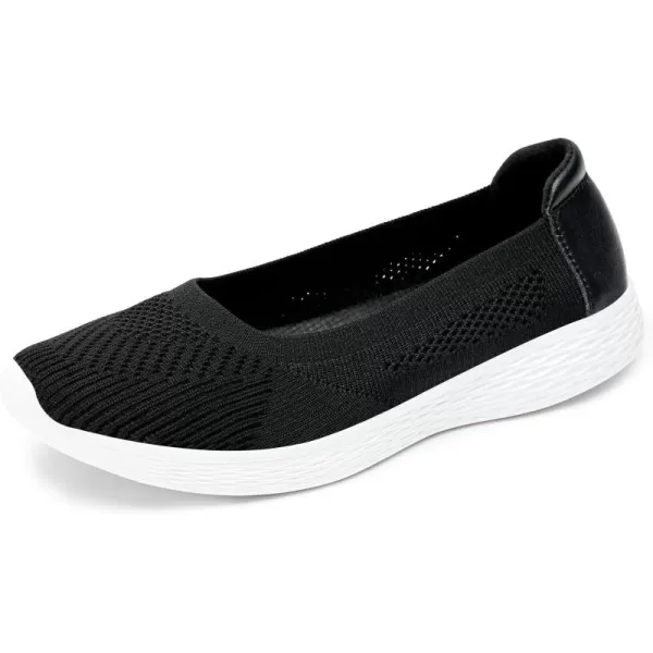 TIOSEBON Women's Loafer Flat Ultra Memory Foam Mesh Slip-On Comfortable Walking Shoes