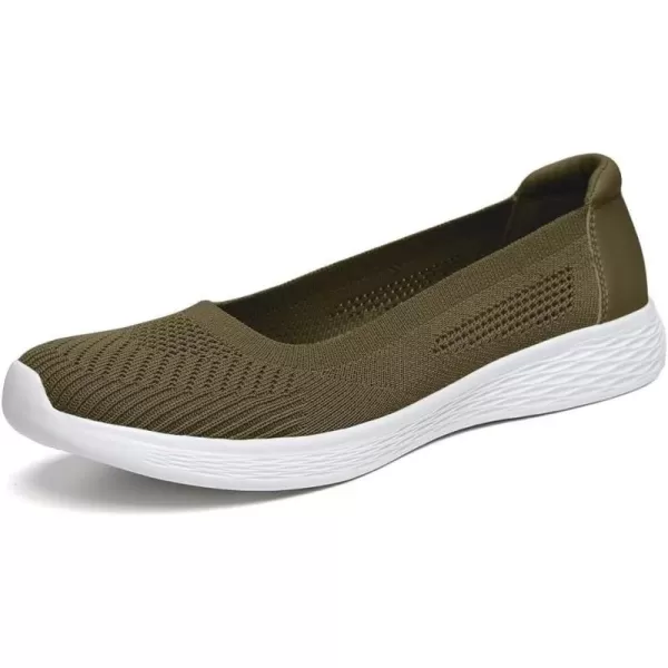 TIOSEBON Women's Loafer Flat Ultra Memory Foam Mesh Slip-On Comfortable Walking Shoes