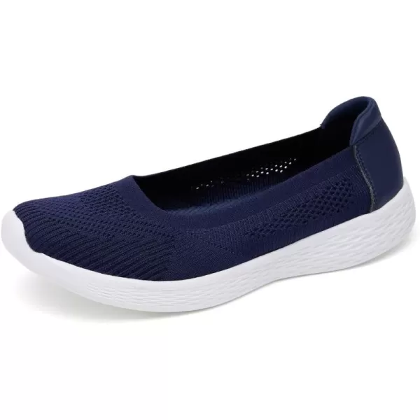 TIOSEBON Women's Loafer Flat Ultra Memory Foam Mesh Slip-On Comfortable Walking Shoes