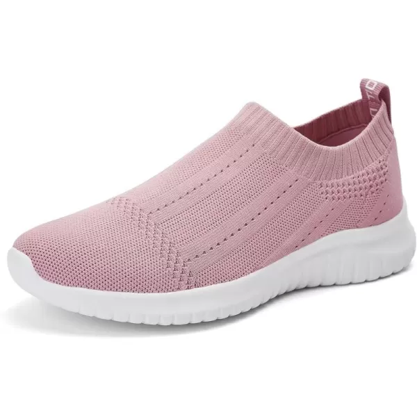 TIOSEBON Women's Walking Sock Shoes Elastic Knit Lightweight Slip on Breathable Yoga Sneakers