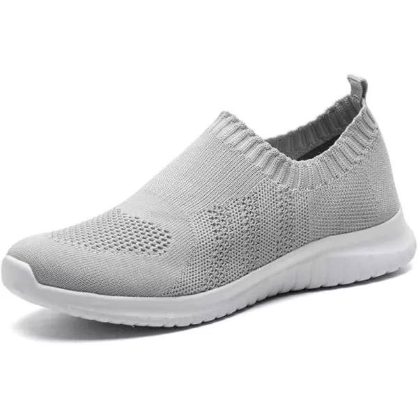TIOSEBON Women's Walking Sock Shoes Elastic Knit Lightweight Slip on Breathable Yoga Sneakers