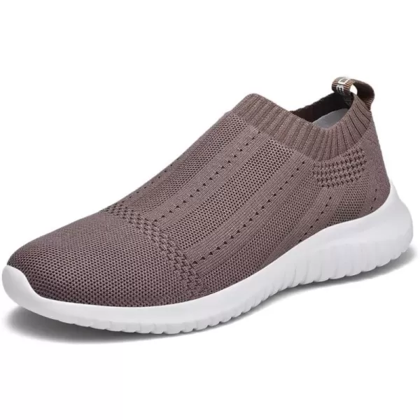 TIOSEBON Women's Walking Sock Shoes Elastic Knit Lightweight Slip on Breathable Yoga Sneakers