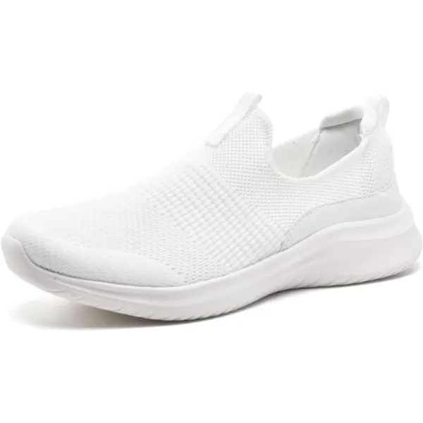 TIOSEBON Women's Walking Tennis Shoes Knit Slip on Mesh Comfortable Sneaker