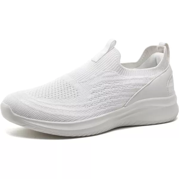 TIOSEBON Women's Walking Tennis Shoes Knit Slip on Mesh Comfortable Sneaker