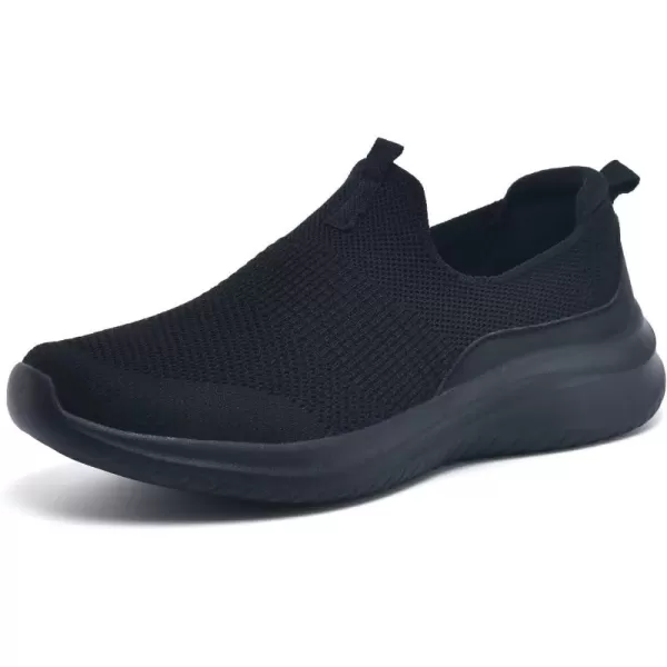 TIOSEBON Women's Walking Tennis Shoes Knit Slip on Mesh Comfortable Sneaker
