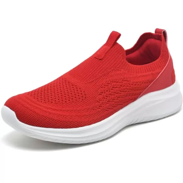 TIOSEBON Women's Walking Tennis Shoes Knit Slip on Mesh Comfortable Sneaker