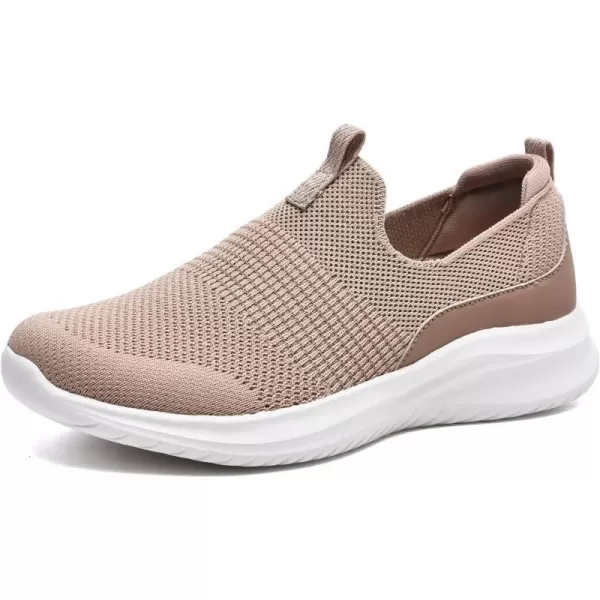 TIOSEBON Women's Walking Tennis Shoes Knit Slip on Mesh Comfortable Sneaker