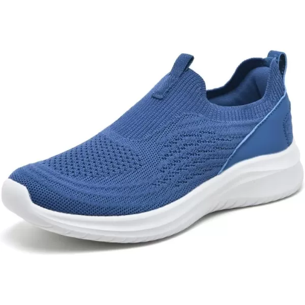 TIOSEBON Women's Walking Tennis Shoes Knit Slip on Mesh Comfortable Sneaker