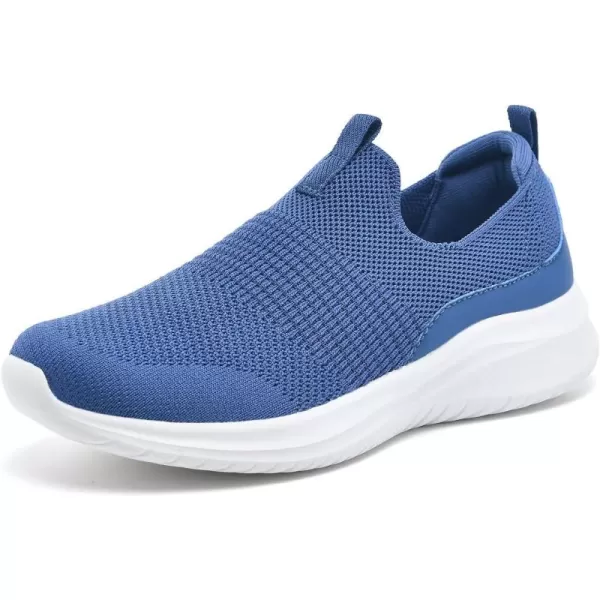 TIOSEBON Women's Walking Tennis Shoes Knit Slip on Mesh Comfortable Sneaker