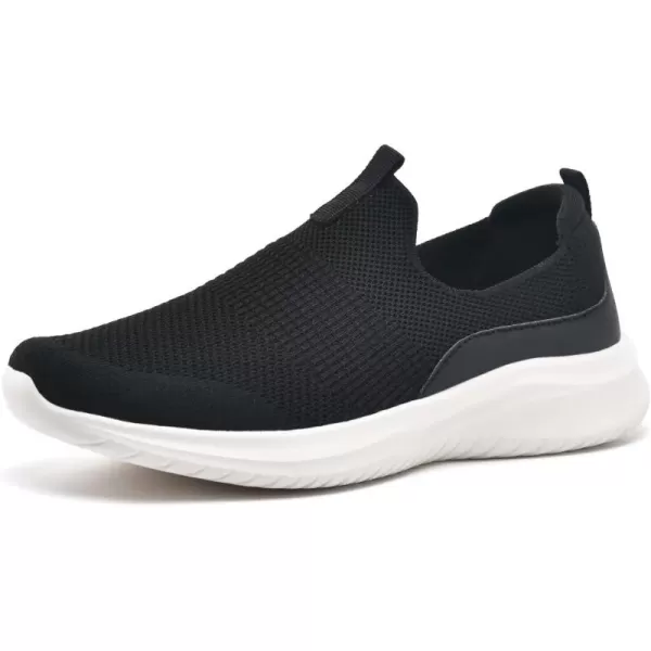 TIOSEBON Women's Walking Tennis Shoes Knit Slip on Mesh Comfortable Sneaker