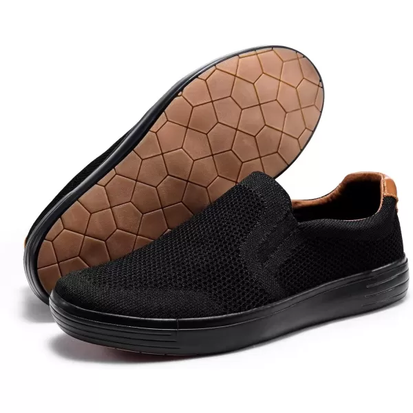 TIOSEBON Men's Memory Foam Mesh Walking Shoes Arch Support Comfort Slip-on Loafer