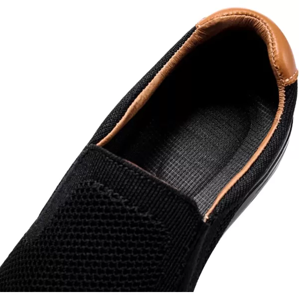TIOSEBON Men's Memory Foam Mesh Walking Shoes Arch Support Comfort Slip-on Loafer