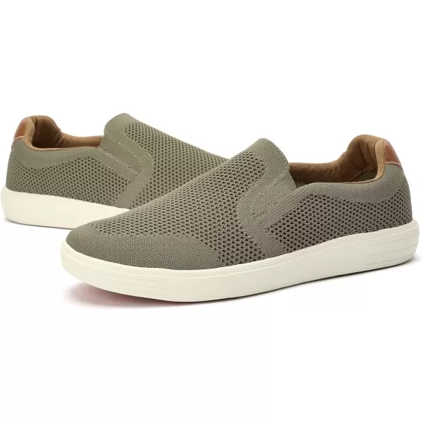 TIOSEBON Men's Memory Foam Mesh Walking Shoes Arch Support Comfort Slip-on Loafer