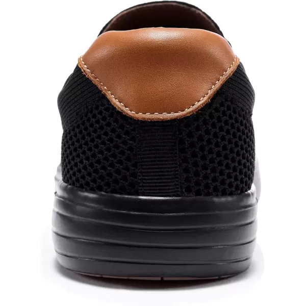 TIOSEBON Men's Memory Foam Mesh Walking Shoes Arch Support Comfort Slip-on Loafer