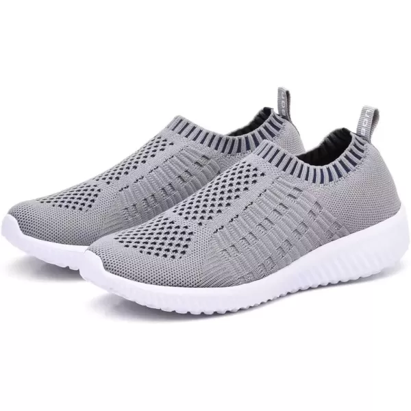 TIOSEBON Women's Athletic Walking Shoes Slip on Casual Mesh Soft Breathabale Sneakers