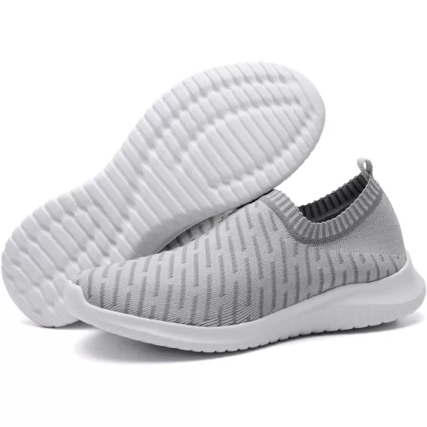 TIOSEBON Women's Athletic Walking Shoes Slip on Casual Mesh Soft Breathabale Sneakers