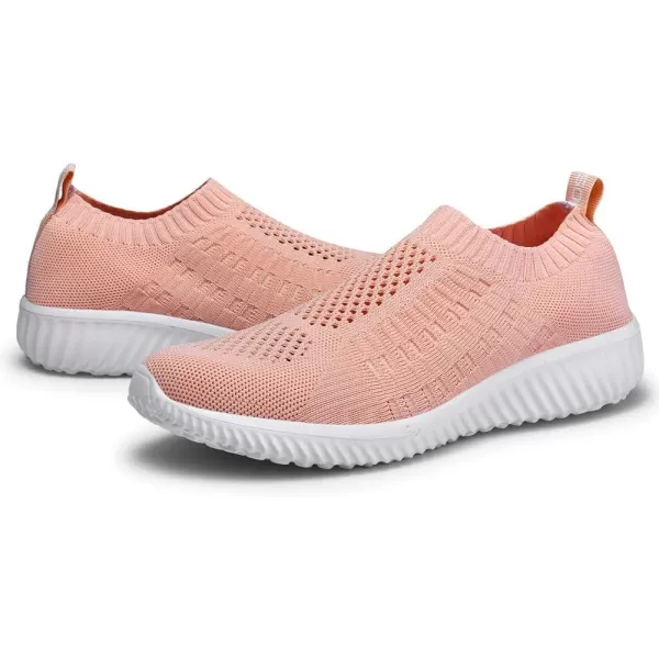 TIOSEBON Women's Athletic Walking Shoes Slip on Casual Mesh Soft Breathabale Sneakers