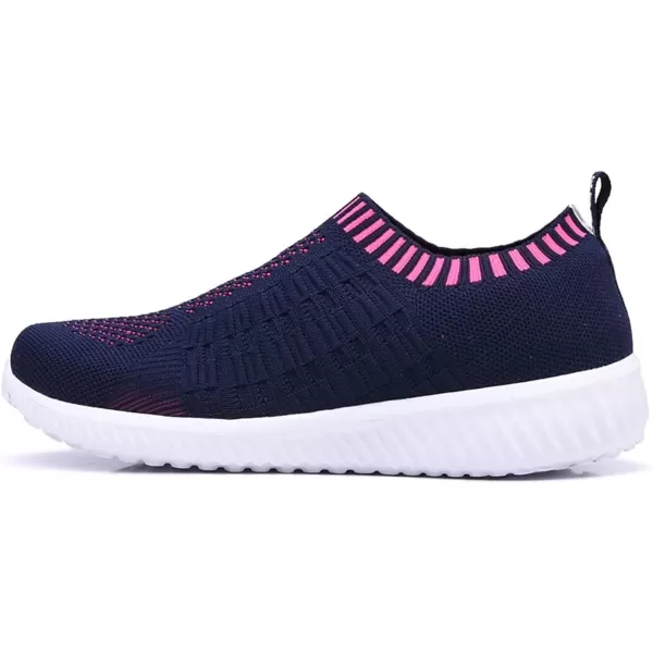 TIOSEBON Women's Athletic Walking Shoes Slip on Casual Mesh Soft Breathabale Sneakers