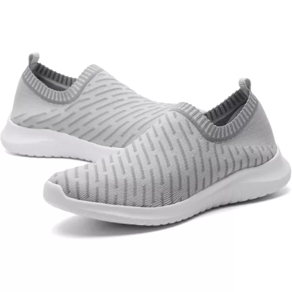 TIOSEBON Women's Athletic Walking Shoes Slip on Casual Mesh Soft Breathabale Sneakers