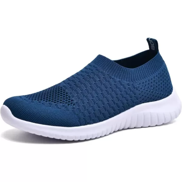 TIOSEBON Women's Athletic Walking Shoes Slip on Casual Mesh Soft Breathabale Sneakers